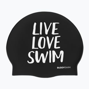 BuddySwim LLS Szilikon úszósapka fekete