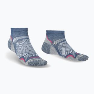 Női túrazokni Bridgedale Hike Ultralight Coolmax® Performance Low dark denim