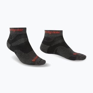 Férfi trekkingzokni Bridgedale Hike Midweight Performance Ankle graphite/orange