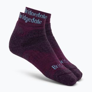 Női túrazokni Bridgedale Hike Midweight Performance Ankle dark purple