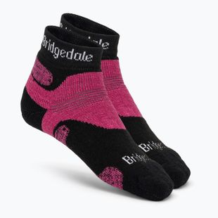 Női túrazokni Bridgedale Hike Midweight Performance Ankle black/pink