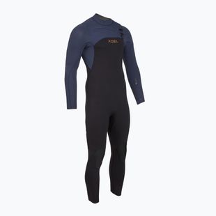 Férfi úszóruha Xcel Comp+ 5/4 mm Full black/blue nights