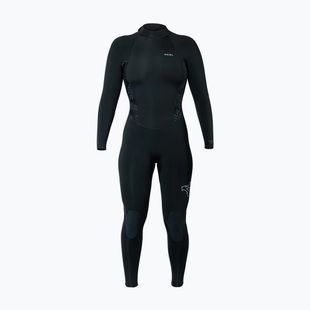 Női úszóruha Xcel Axis Back Zip 3/2 mm Full black/palm/monstera print