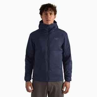 Férfi Arcteryx Atom Hoody szigetelt kabát fekete zafír