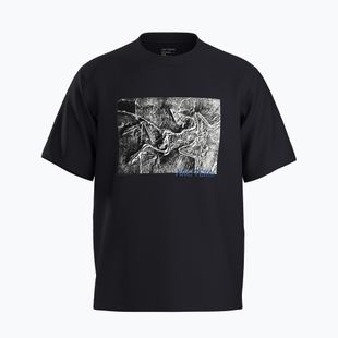 Férfi póló Arc'teryx Kragg Cotton Lithographica fekete