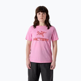 Női póló Arcteryx Kragg SL Cotton Heatmap Crew pineberry