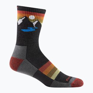Férfi zokni Darn Tough Sunset Ridge Micro Crew Lightweight with Cushion charcoal