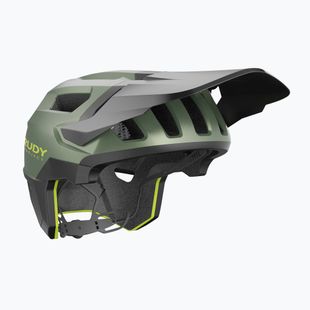 Kerékpáros sisak Rudy Project Terraform met.olive/black/acid green matte