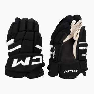 Gyerek jégkorong kesztyűk CCM Tacks XR80 JR Gloves black/white