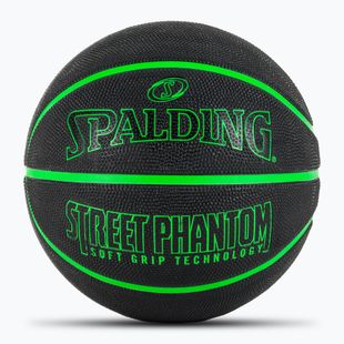 Spalding Phantom kosárlabda fekete/zöld 6-os méret