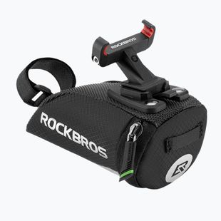 Nyereg alatti kerékpáros táska Rockbros C28BK Bike Saddle Bag black