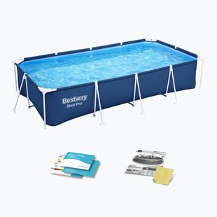 Fémvázas medence Bestway Steel Pro Pool 400 cm kék