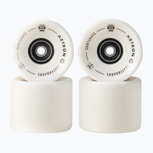 Aztron Surfskate 65 mm / 78A gördeszka kerekek 4 db fényes fehér