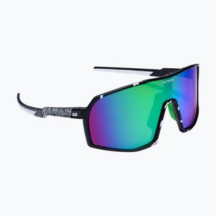 Napszemüveg Aztron Thunder metalblack/white/polarizedgreen/twilightmirr/grey