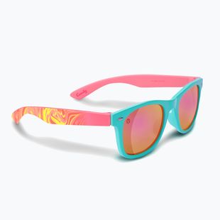 Gyerek napszemüveg Aztron Candy candy pink/twisty/polarized rainbow pink mir/grey.