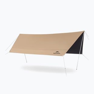 Tarp Naturehike Sky Lite Vinyl Hexagon S khaki színű ponyvával