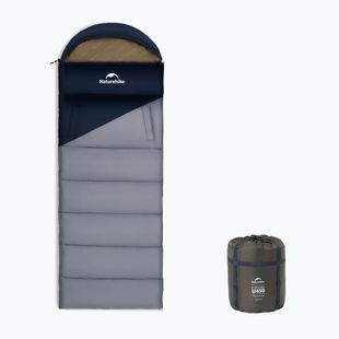Hálózsák Naturehike U450 Sunny Day Left navy blue/ligth blue