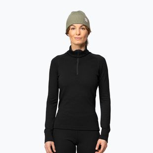 Női Termoaktiv pulóver Devold Duo Active Merino 205 Zip Neck black