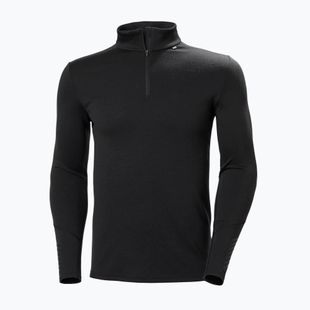 Férfi Termoaktiv pulóver Helly Hansen Lifa Merino Midweight 1/2 Zip black