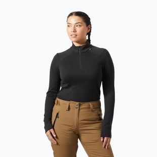 Női Termoaktiv pulóver Helly Hansen Lifa Merino Midweight 1/2 Zip black
