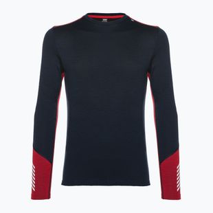 Férfi hőaktív pulóver Helly Hansen Lifa Merino Midweight Crew navy/598