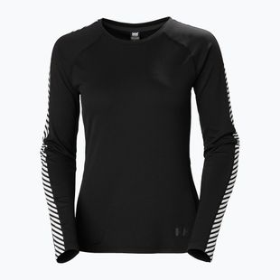 Női hőaktív pulóver Helly Hansen Lifa Active Stripe Crew fekete