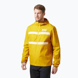 Férfi vitorlás kabát Helly Hansen Salt Striped Windbreaker gold rush
