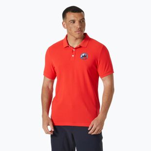 Férfi Helly Hansen Hp Race Polo Shirt 2.0 riasztás piros