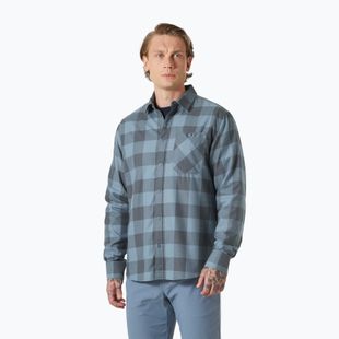 Férfi Helly Hansen Aker Flannel LS ing dzsungel zöld bivaly kockás ing