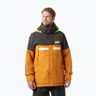 Férfi Helly Hansen Pier 4.0 mustárszínű esőkabát