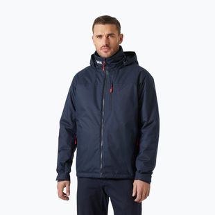 Férfi vitorláskabát Helly Hansen Crew Hooded Pile navy