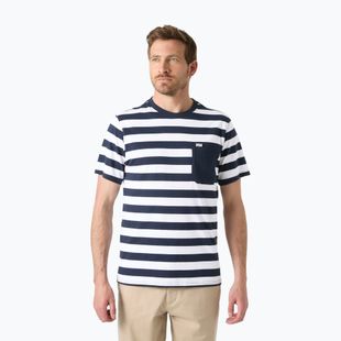 Férfi póló Helly Hansen Hudson navy stripe