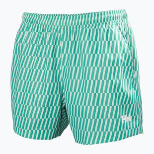 Férfi vitorlás rövidnadrág Helly Hansen Newport Trunk 4.5" dark mint offset stripe ao