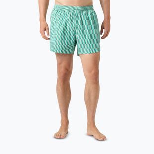 Férfi vitorlás rövidnadrág Helly Hansen Newport Trunk 4.5" dark mint offset stripe ao