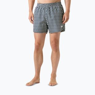 Férfi vitorlás rövidnadrág Helly Hansen Newport Trunk 4.5" navy offset stripe aop