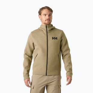Férfi vitorlás pulóver Helly Hansen HP Ocean Full Zip 2.0 sepia melange