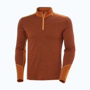 Férfi Termoaktiv pulóver Helly Hansen Lifa Merino Midweight 1/2 Zip iron oxide