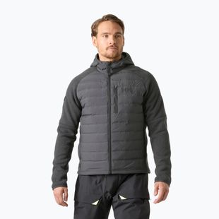 Férfi hibrid kabát Helly Hansen Skagen Hybrid Knit Insulator ebony