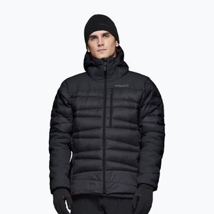 Férfi pehelykabát NORRONA Falketind Down 750 Zip Hood caviar black