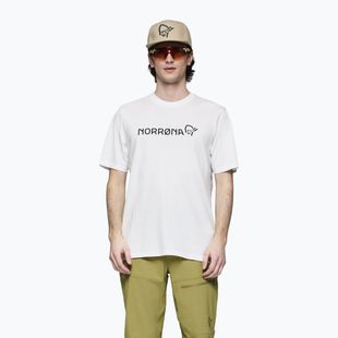 Férfi póló NORRONA Cotton Viking pure white