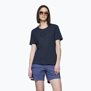 Női póló NORRONA Cotton Viking indigo night/sky captain