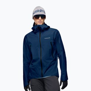 Férfi esőkabát NORRONA Falketind Gore-Tex indigo night