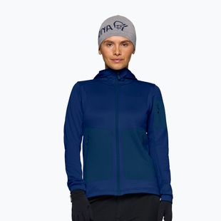 Női túrafelső NORRONA Falketind Warm2 Stretch Hood indigo night