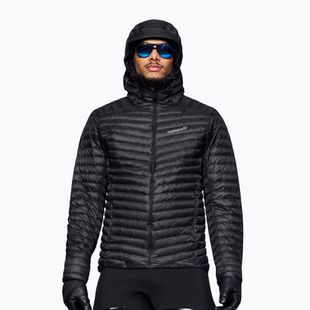 Férfi pehelykabát Norrona Trollveggen Down800 Super Light Hood Caviar Black