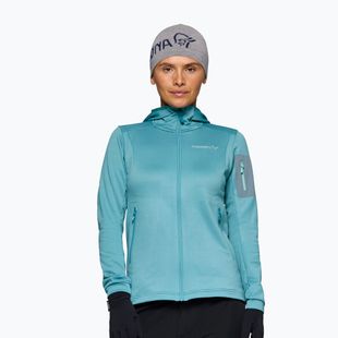 Női túrafelső NORRONA Falketind Warm2 Stretch Hood brittany blue