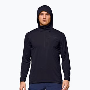 Férfi trekking pulóver NORRONA Falketind Warm1 Hood caviar black