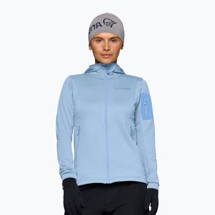 Női túra pulóver NORRONA Falketind Warm2 Stretch Hood cashmere blue/allure