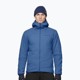 Férfi bélelt kabát NORRONA Femund Thermo60 Zip Hood dark blue