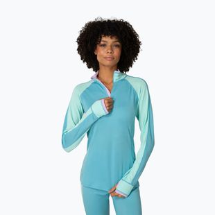 Női Termoaktiv pulóver KARI TRAA Mila Half Zip blue lagoon