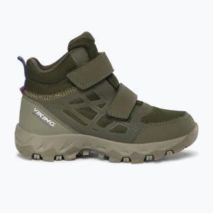 Gyermekcipő Viking Track Mid 2V Waterproot olive